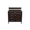 James Martin Vanities Brittany 36in Single Vanity Cabinet, Burnished Mahogany 650-V36-BNM - alternate 1
